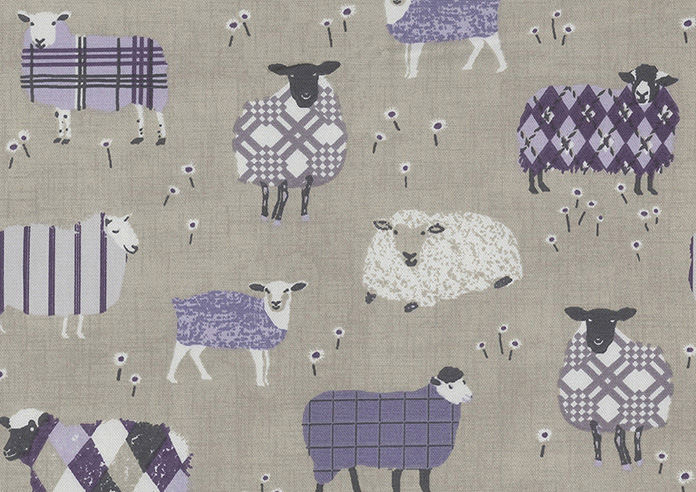 Baa Baa, Lavender - Made to Measure Curtains - Image 8